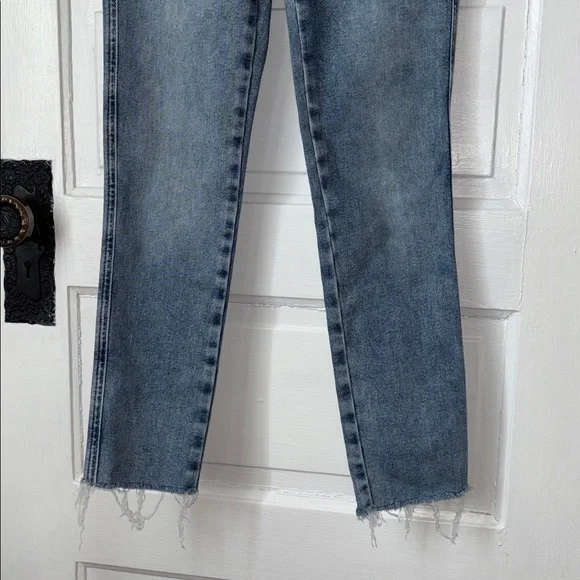 FREE PEOPLE SIERRA HIGH RISE SKINNY JEANS RAW HEM - Picture 4 of 11